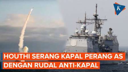 Houthi Mulai Berani Tembakkan Rudal ke Kapal Perang AS