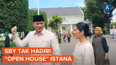 Hanya Datang Bersama Istri ke Open House Istana, AHY: Pak SBY Ada Acara di Cikeas