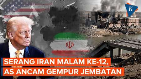 AS Serang Iran 12 Malam Berturut-turut, Trump Ancam Gempur Pembangkit Listrik