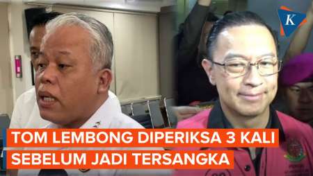 Tom Lembong Diperiksa 3 Kali Sebelum Jadi Tersangka Korupsi Impor Gula