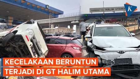 5 Mobil Terlibat Kecelakaan Beruntun di GT Halim Utama, Diduga Sopir Truk Ugal-ugalan