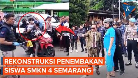 Rekonstruksi Penembakan Siswa SMKN 4 Semarang, Ada Tiga Motor yang Ditembaki