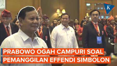 Prabowo Ogah Cawe-cawe soal Effendi Simbolon Dipanggil DPP PDI-P