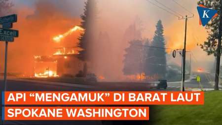 Kebakaran Dahsyat Washington: 1.000 Hektar Hangus, Bangunan Hancur, hingga Evakuasi Massal