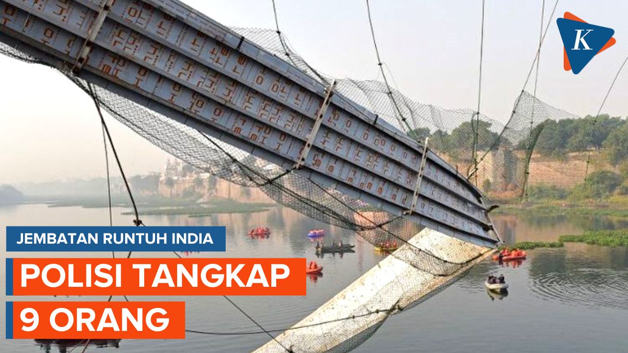 Polisi Tangkap Pihak Pengelola Jembatan yang Runtuh di India