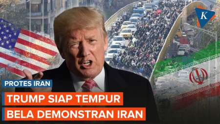 Trump Bikin Iran Geram, "Cawe-cawe" Siap Tempur Bela Demonstran