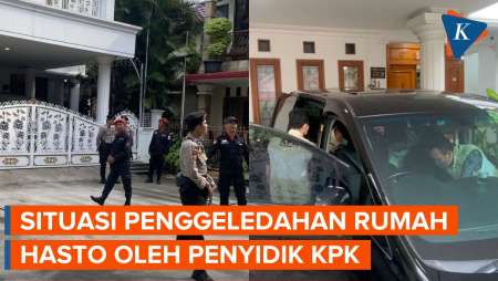 Situasi Terkini Penggeledahan Rumah Hasto oleh KPK, Mobil Toyota Vellfire Ikut Digeledah