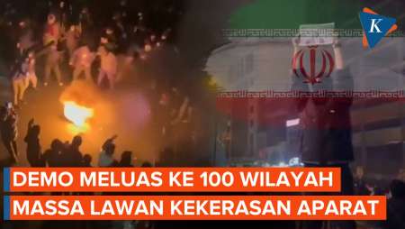 Demo Iran Meluas Ke 100 Kota Dan Desa, Massa Lawan Kekerasan Aparat
