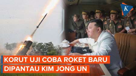 Dipantau Kim Jong Un, Korea Utara Uji Coba Peluncur Roket Baru