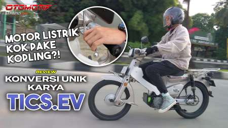 Motor Listrik Dengan Gearbox Bebek Hasil Konversi TICS.EV | REVIEW