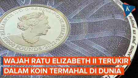 Ratu Elizabeth Dapat Penghargaan Koin Termahal di Dunia, Berlapis Emas dan Berlian