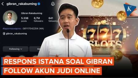 Instagram Gibran Follow Akun Judol, Begini Respons Istana Wapres