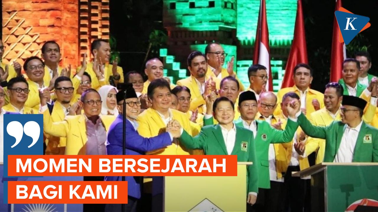 Golkar, PAN dan PPP Teken Nota Kesepahaman Koalisi Indonesia Bersatu