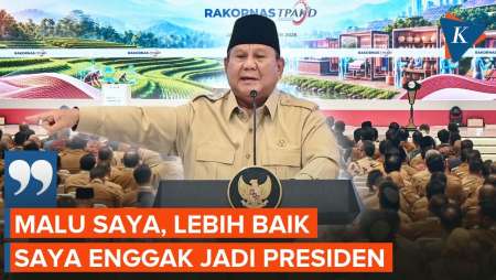 Prabowo: Malu Saya Jadi Presiden Kalau Rakyatnya Miskin