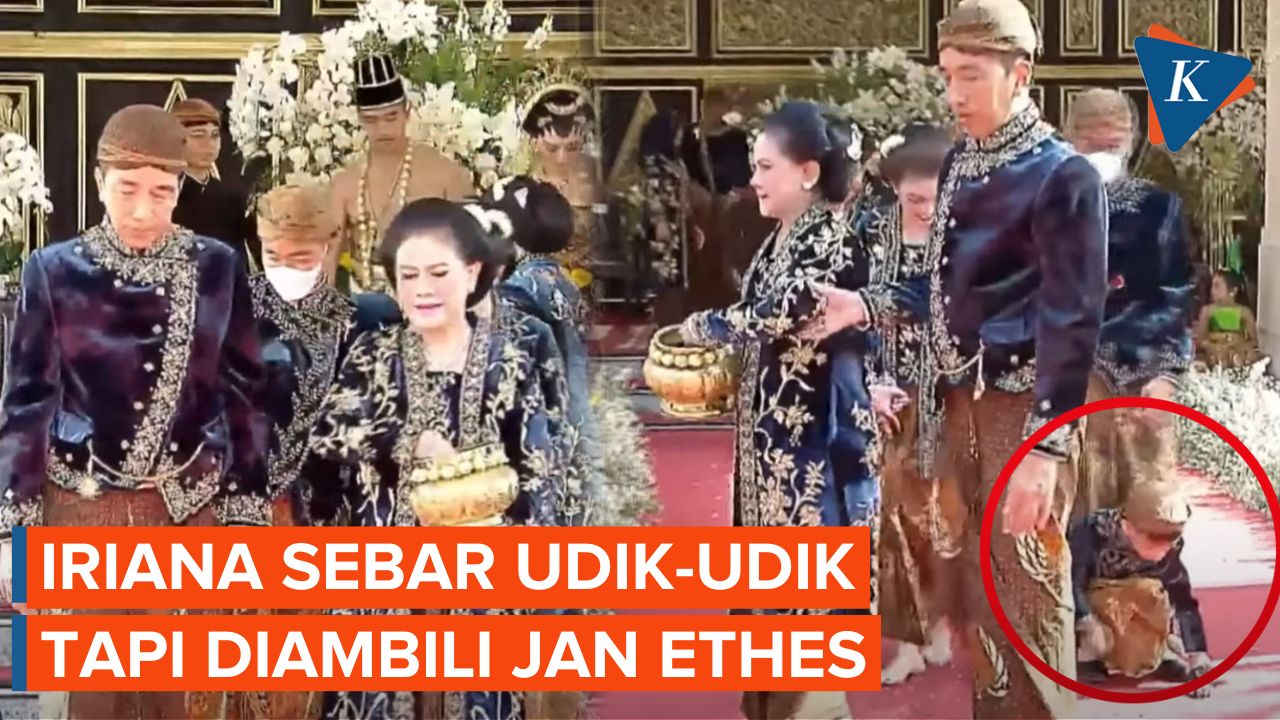 Viral, Momen Jan Ethes Mengambil Udik-Udik yang Disebar Iriana Jokowi