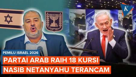 Kejutan Di Pemilu Israel, Partai-partai Arab Raih 18 Kursi, Nasib Netanyahu Dipertaruhkan!