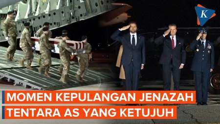 Momen Jenazah Tentara AS Korban Ketujuh Perang Iran Tiba Di Delaware, JD Vance Ikut Hadir