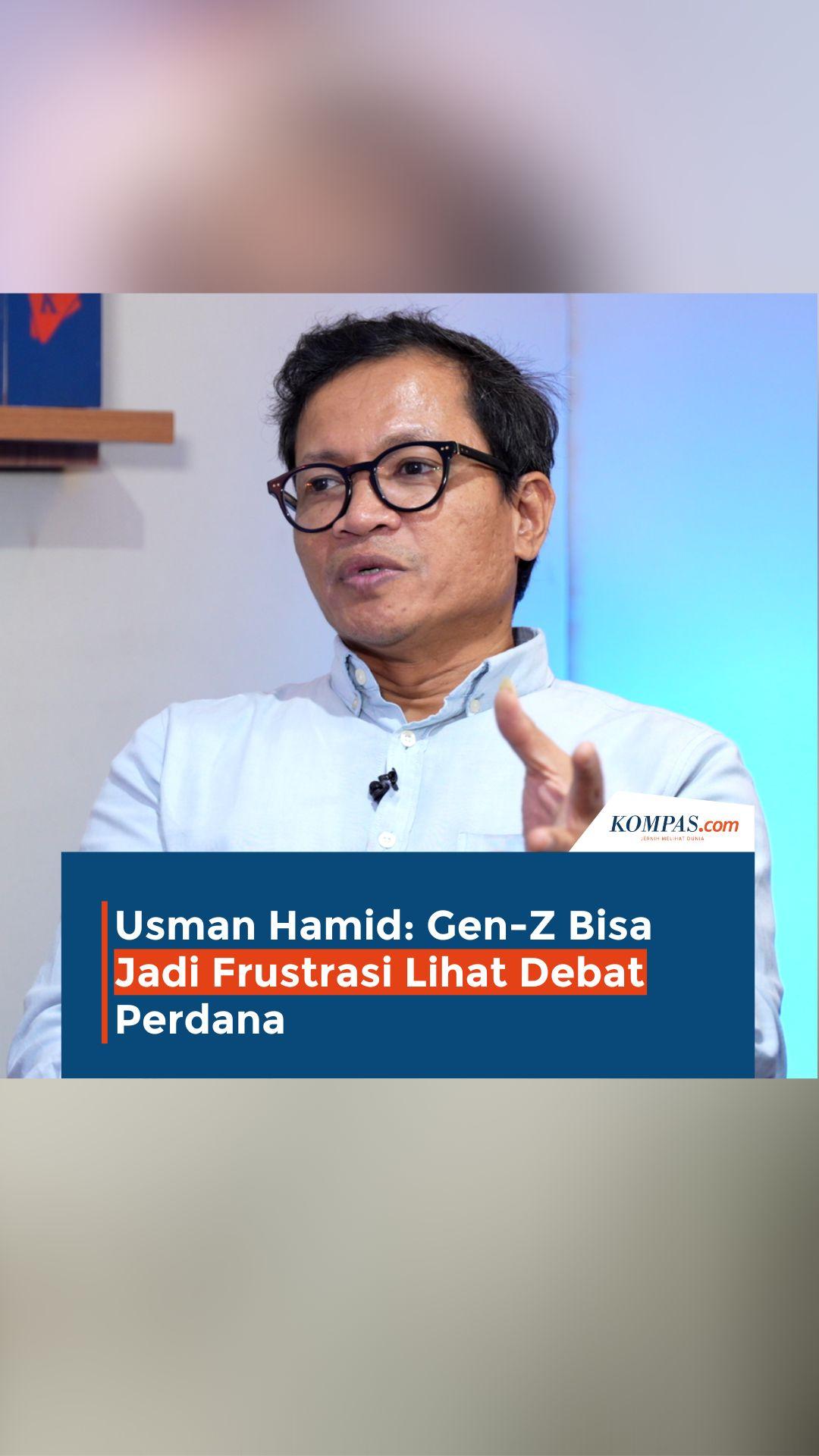 Usman Hamid: Gen-Z Bisa Frustrasi Lihat Debat Capres Perdana #gaspol #debatcapres
