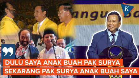 Prabowo di Hadapan Paloh: Sekarang Surya Paloh Anak Buah Saya!