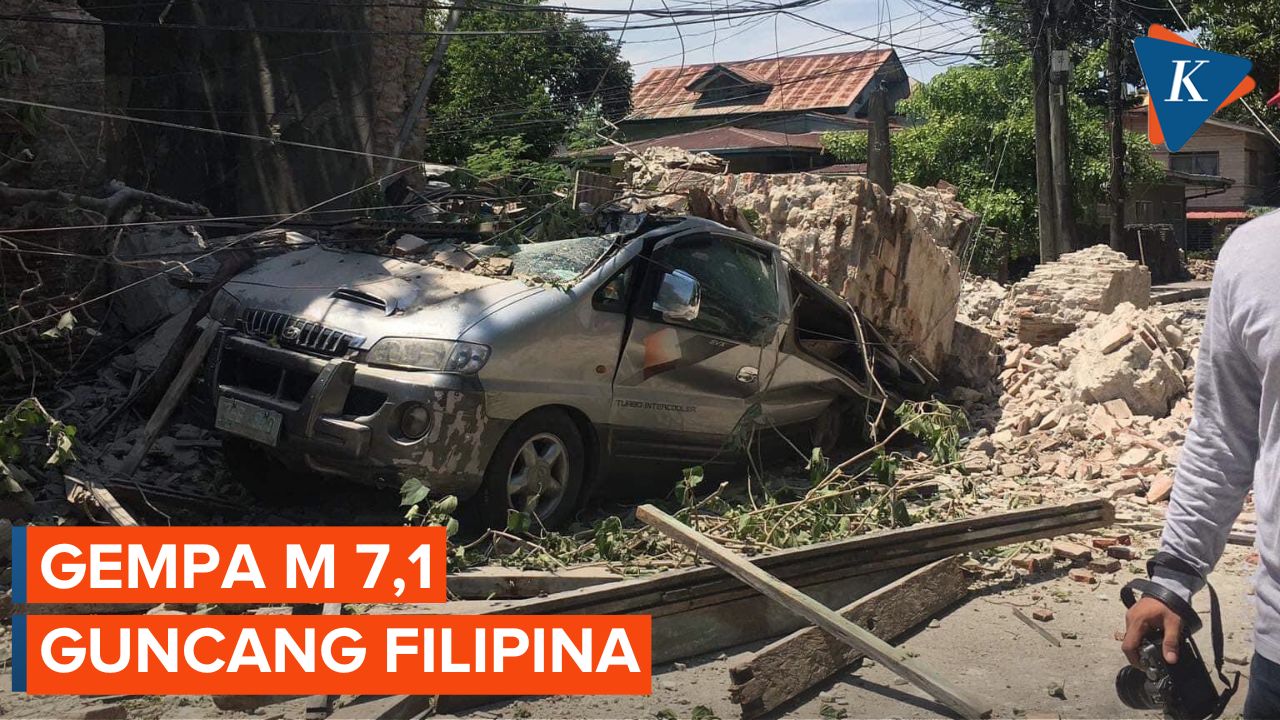 Gempa Bumi M 7,1 Guncang Filipina, Tempat Tinggal hingga RS Rusak Parah