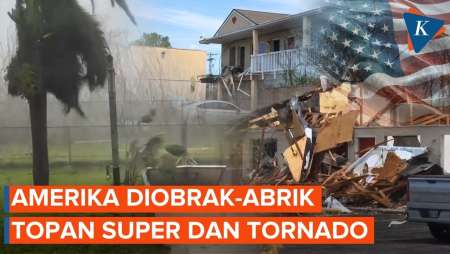 Wilayah Di Amerika Diobrak-abrik Badai Topan Super Dan Tornado