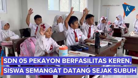 Fasilitas Mewah Di SDN 05 Pekayon Bikin Siswa Datang Subuh, Ada Yang Langsung Main Bola
