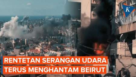 Rentetan Serangan Udara Terus Menghantam Beirut di Tengah Gencatan Senjata Iran-Amerika