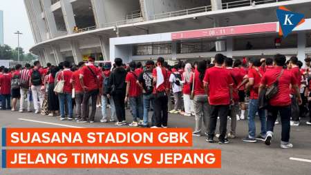 Suporter Mulai Padati Stadion GBK Jelang Timnas Vs Jepang