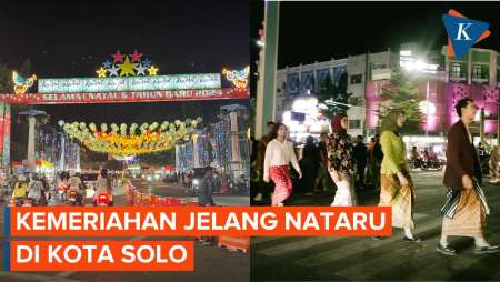 Kemeriahan Jelang Natal dan Tahun Baru di Kota Solo