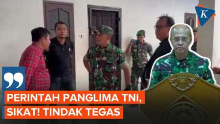 Panglima TNI Perintahkan Tindak Tegas Prajurit yang Geruduk Mapolrestabes Medan