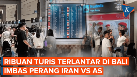 Perang Iran Vs AS, 1.600 Turis Tujuan Timteng Terlantar di Bandara Bali