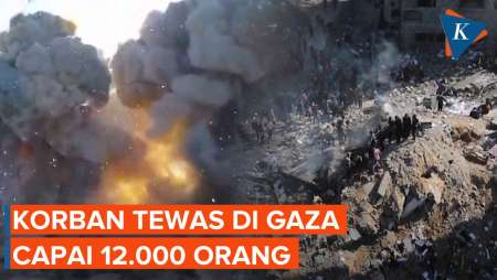 Jumlah Korban Tewas di Gaza Saat Ini Capai 12.000 Orang