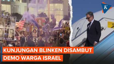 Kunjungan Menlu AS ke Israel Disambut Pengunjuk Rasa yang Tuntut Pembebasan Sandera