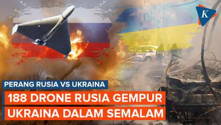 Rusia Luncurkan 188 Drone Shahed ke Ukraina dalam Semalam, Jadi Rekor Terbanyak