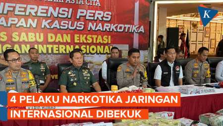 Polisi Sita 207 Kg Sabu dan 90 Ribu Pil Ekstasi dari Jaringan Malaysia