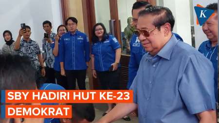 Momen SBY Hadiri HUT Ke-23 Partai Demokrat