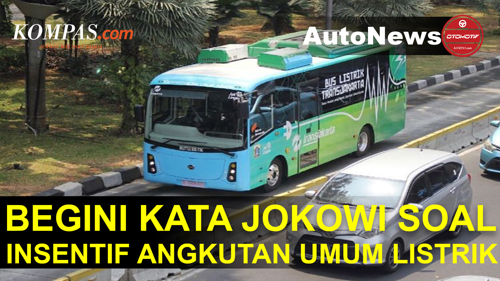 Jokowi Buka Kemungkinan Beri Insentif untuk Angkutan Umum Listrik