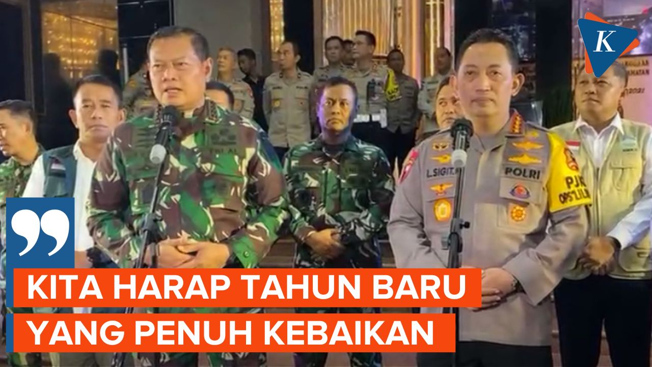 Keterangan Panglima TNI dan Kapolri Usai Tinjau Perayaan Tahun Baru 2023