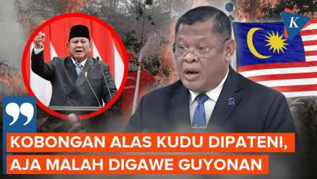 Parlemen Malaysia Pakai Bahasa Jawa Desak Prabowo Atasi Karhutla: Kobongan Alas Kudu Dipateni