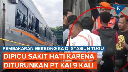 Motif Pembakaran Gerbong Kereta Api di Stasiun Tugu, Pelaku Sakit Hati Diturunkan 9 Kali