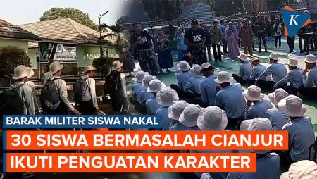 Puluhan Siswa Bermasalah di Cianjur Dikirim ke Barak Militer