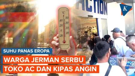 "Dipanggang" Panas Ekstrem, Warga Jerman Serbu Toko AC Dan Kipas Angin