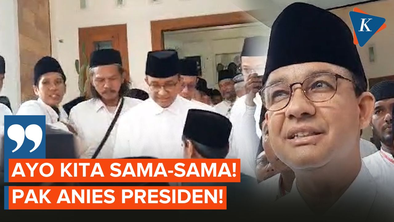 Momen Anies Diteriaki &ldquo;Presiden&rdquo; Saat Kunjungan ke Pesantren Al Wahdah Rembang