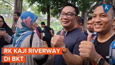 Ridwan Kamil Kaji Penerapan Riverway di BKT Jaktim