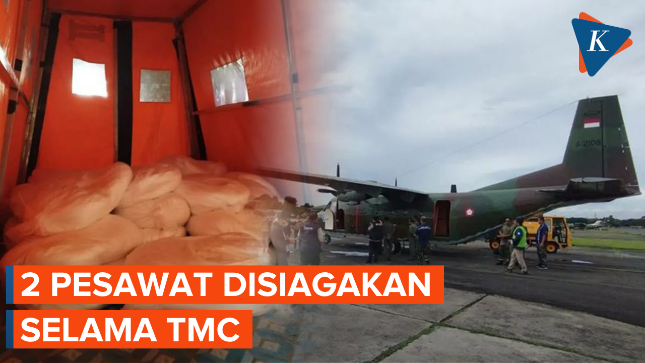 TNI AU Kerahkan 2 Pesawat untuk Laksanakan Teknologi Modifikasi Cuaca Di Jakarta dan Jawa Barat