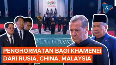 Momen Delegasi Rusia, China, Hingga Malaysia Beri Penghormatan Terakhir Kepada Ali Khamenei