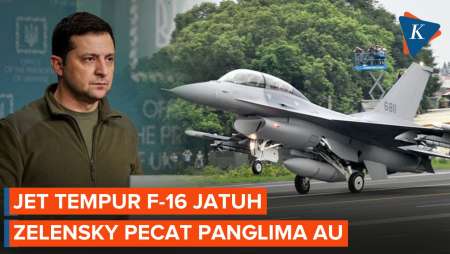 Zelensky Pecat Kepala Angkatan Udara Usai F-16 Jatuh