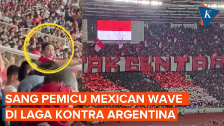 Mengenal Sang Pemberi Komando Mexican Wave di Laga Kontra Argentina