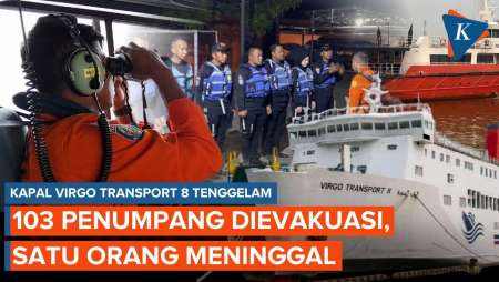 Update Kapal Virgo Transport 8 Hilang: 103 Penumpang Dievakuasi, Seorang Meninggal