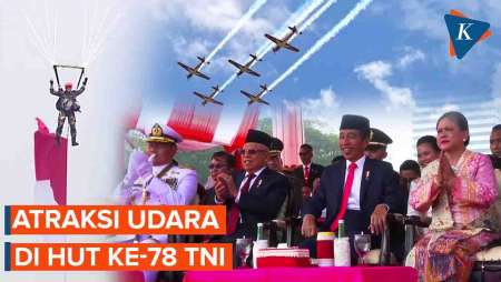 HUT ke-78 TNI Dimeriahkan Aksi Akrobatik Demonstrasi Udara